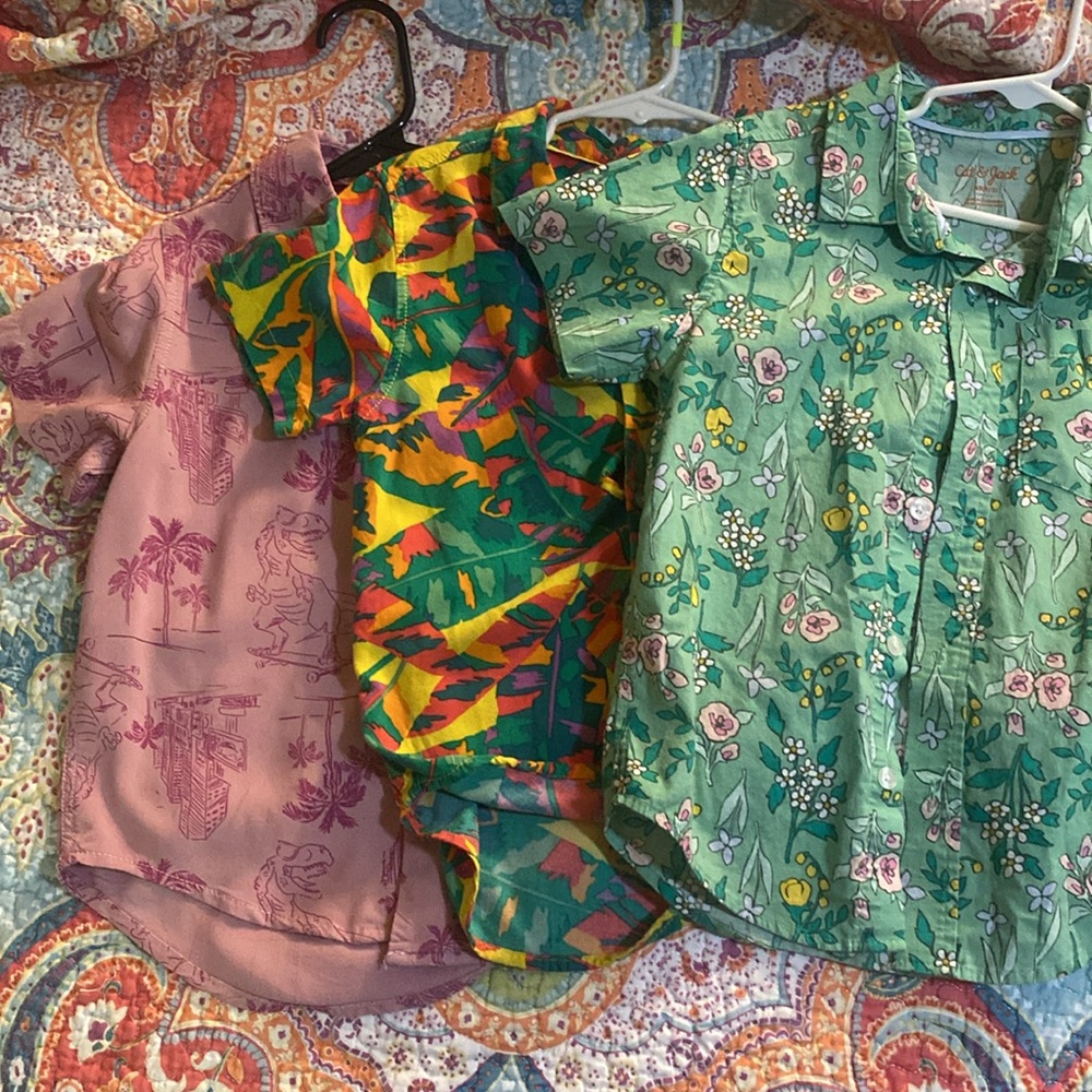 Cat & Jack boy’s button downs- three shirts